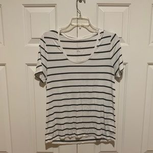 Black and White Striped Tee, Brand: A New Day, Size: Medium